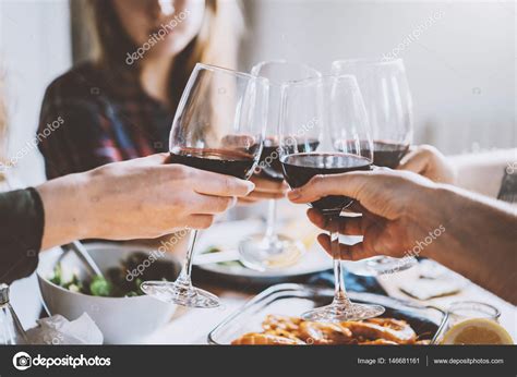 Friends making cheers — Stock Photo © Im_Yanis #146681161