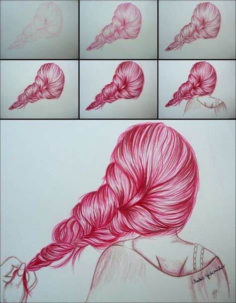 Art Tutorials How To Draw Hair Drawings