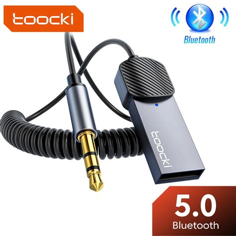 Toocki Adaptador Auxiliar Para Receptor Bluetooth De Coche Conector