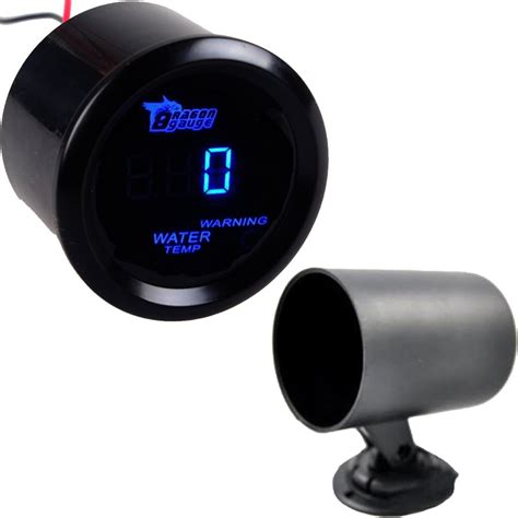 Ee Support Mm Black Car Motor Digital Blue Led Water Temp