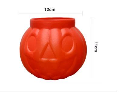 Calabaza Balde Pl Stico Halloween Para Dulces Decoraci N Generico