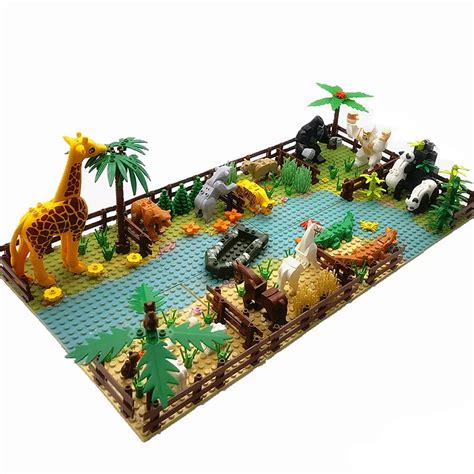 Zoo Animals Mini Classic Building Blocks For Kids Montessori Toys ...