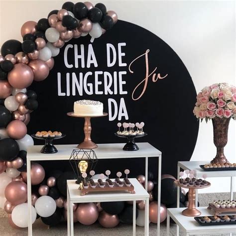 Chá De Langerie Ideias Decoração Simples - Decoração de Chá de Lingerie → 80 Ideias, Dicas e Inspirações Simples