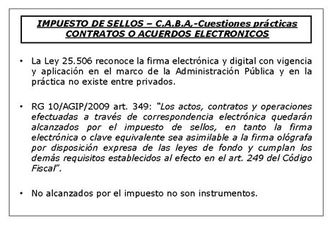 Impuesto De Sellos Aspectos Prcticos Para Contadores Caba