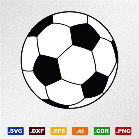 Soccer Ball Svg Dxf Eps Ai Cdr Vector Files For Etsy Australia