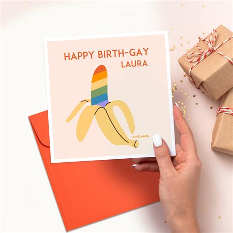 Rainbow Birth Gay Card Happy Birthday Queen Birthday Card LGBT Birthday Card Birthgay Card