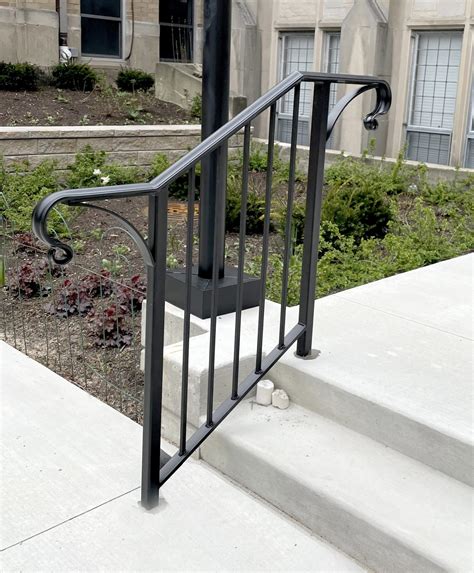 French Country Wrought Iron Railings Painted Satin Black In Deerfield