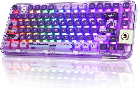 Amazon YUNZII CK75 Wireless Hot Swappable Mechanical Keyboard Transparent Acrylic Gasket