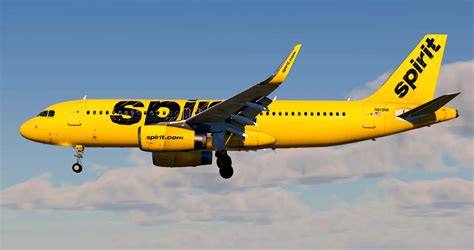 Spirit Airlines A320 232 Sharklet Pack X Plane 12