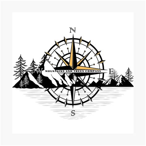 Compass Logo Vector Wilderness Adventure Ubicaciondepersonascdmxgobmx