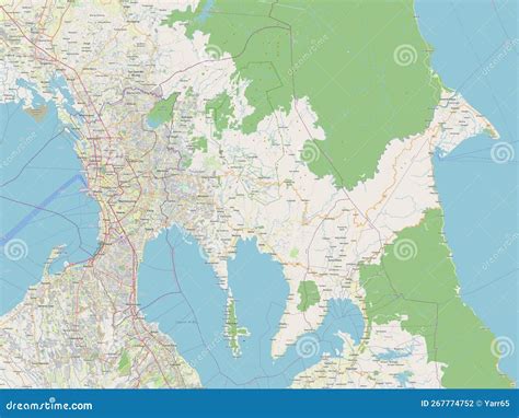 Rizal Philippines Osm No Legend Stock Illustration Illustration Of