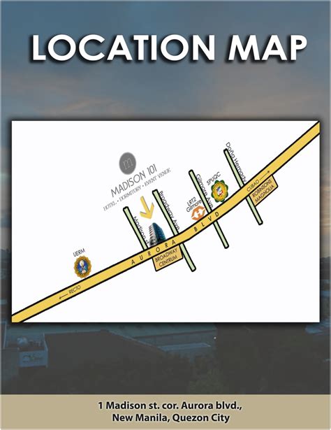 Madison 101 Hotel + Tower location map - Marriage and Beyond