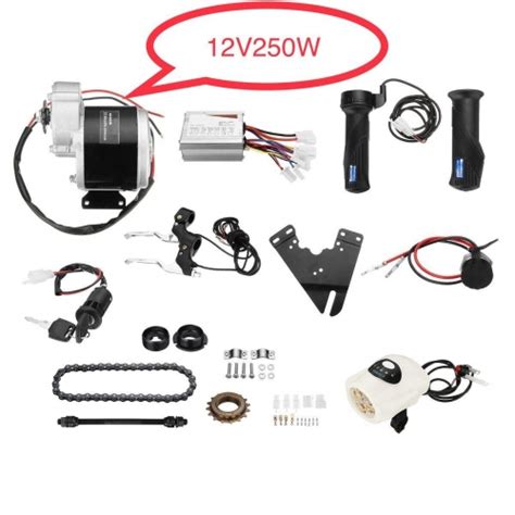 12v 250w Brush Dc Gear Motor Lingying My1016z Electric Bicycle Motor