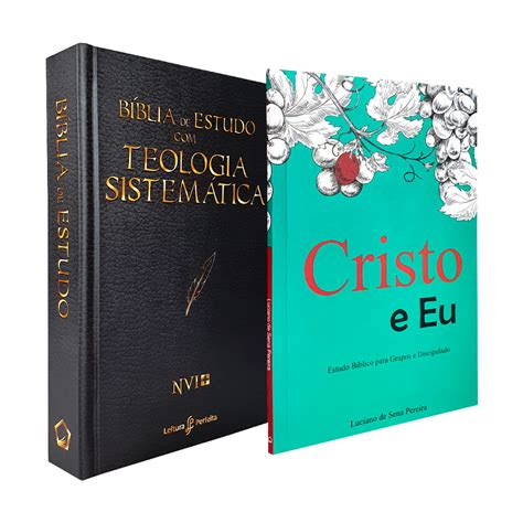 Kit Bíblia de Estudo Teologia Sistemática NVI Cristo e Eu