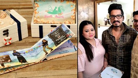 Bharti Singh And Haarsh Limbachiyaa Wedding Card