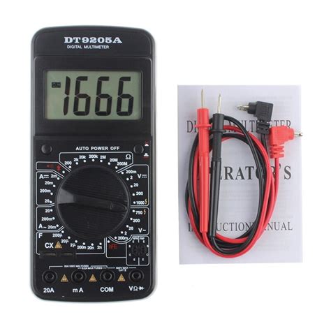 1 Stück DT9205A Digitalmultimeter AC DC Voltmeter Amperemeter