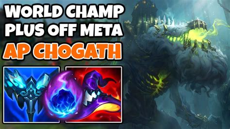 I Laned With World Champion CoreJJ Using Off Meta AP Chogath Off