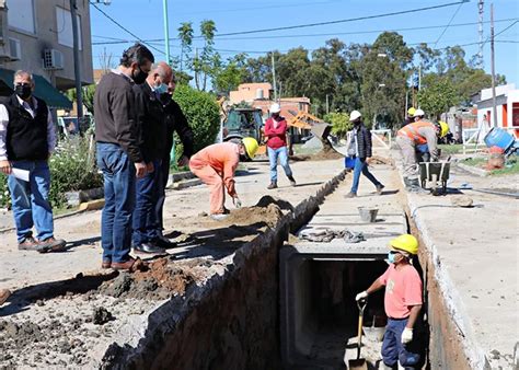 Reinician obra de desagües pluviales en Ensenada Provincia de Buenos