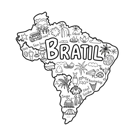 Desenhos De Mapa Do Brasil Para Colorir Pintar E Imprimir