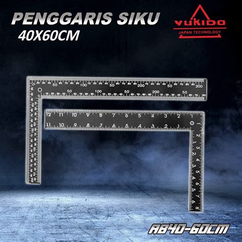 Jual PENGGARIS SIKU L BESI PANJANG 40 CM X 60 CM PENGGARIS SIKU TUKANG