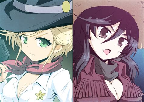 Belle And Jane Girls Und Panzer And 1 More Drawn By Kamishima Kanon