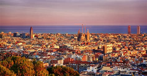 Barcelona City View at sunset in Spain Photograph by Luis Pina - Fine ...