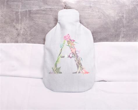 Personalised Hot Water Bottle Gift For Her Handmade Hot Water Bottle Personalised Hot Water