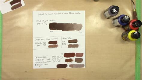 How To Mix Burnt Umber Youtube