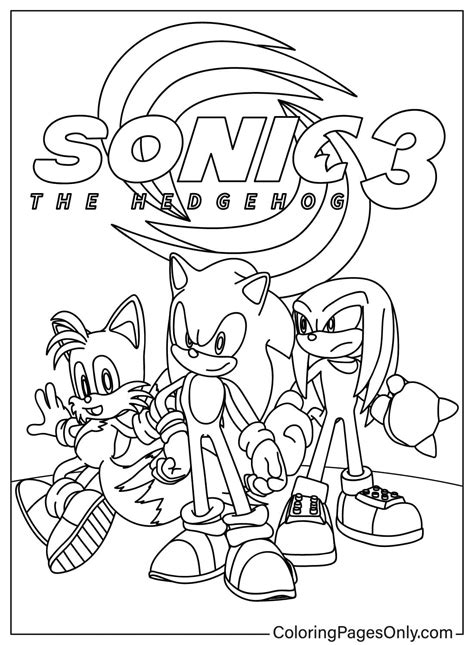 20 Dibujos Para Colorear De Sonic The Hedgehog 3