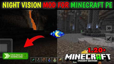 Night Vision Mod For Minecraft Pe Free To Use Best Night