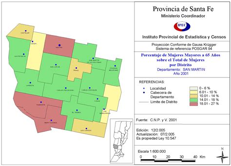 Gobierno de Santa Fe Adultos Mayores según Censo Nacional de