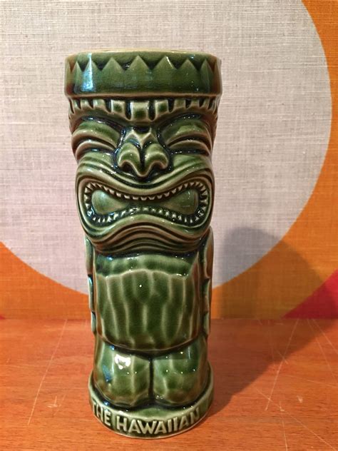 Vintage Ceramic Tiki Mug The Hawaiian Restaurant Hawaii Tiki Etsy