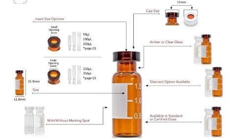 HPLC Sample Vials Low Metal Content HPLC Sample Vials