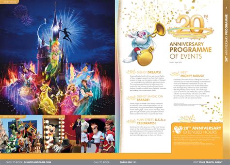 Th Anniversary Disneyland Paris Brochure Now Available Events Line