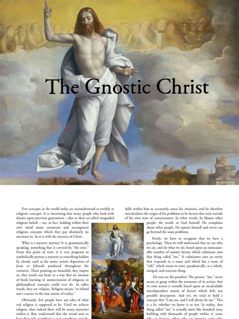 The Gnostic Christ Pdf Self Jesus