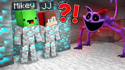 How Jj And Mikey Hide And Escape From Scary Catnap In Minecraft Maizen