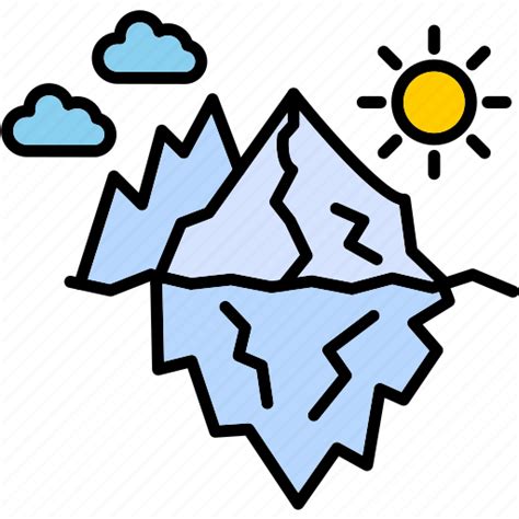 Glacier Frozen Ice Iceberg Mountain Icon Download On Iconfinder