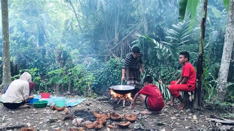 Bocah Kampung Membuat Dan Memasak Ikan Asap Di Hutan Masakan Kampung