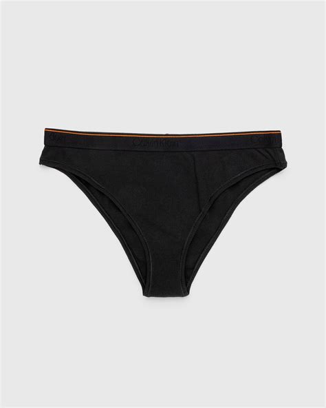 Heron Preston X Calvin Klein Womens High Waisted Tanga Pale Black