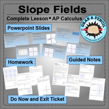 AP Calculus Slope Fields Complete Lesson By Grab A Pencil TpT