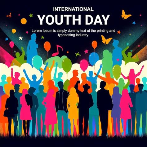 Premium PSD International Youth Day PSD Banner Design Template For