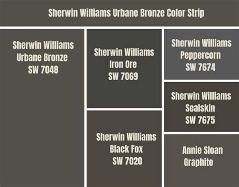 Sherwin Williams Urbane Bronze Palette Coordinating And Inspirations