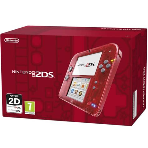 Nintendo 2DS Transparent Red Nintendo Official UK Store