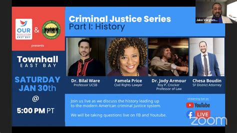 OREB Criminal Justice Townhall W Dr Bilal Ware Pamela Price Dr