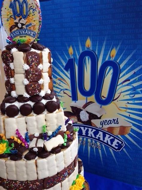 Happy 100th Birthday Tastykake Feb 25 Happy 100th Birthday Birthday Cake Bakery Birthday