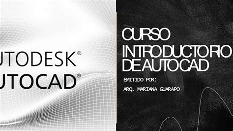 Introducci N Al Autocad Curso Primera Parte Youtube