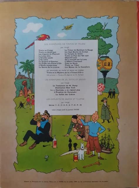 LIVRE BD Tintin Le Crabe aux Pinces D Or Hergé Casterman 1966