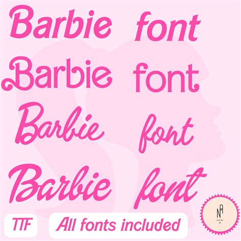 Trendy Barbie Font Instant Ttf Download For Parties Movies Etsy Norway