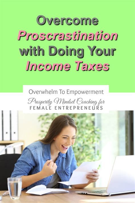 Stop Income Tax Procrastination