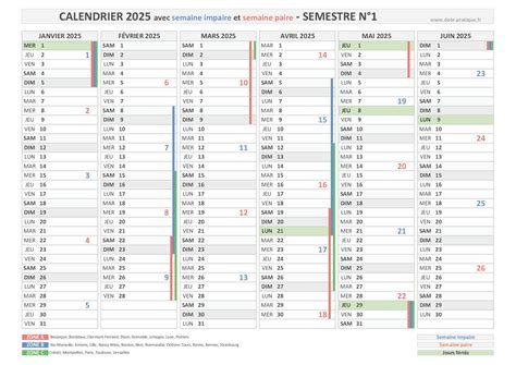 Calendrier Scolaire 2025 Semaines Pares Et Impaires Tout Ce Quil